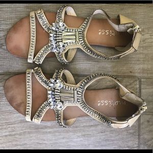 Matisse crystal gladiator sandals